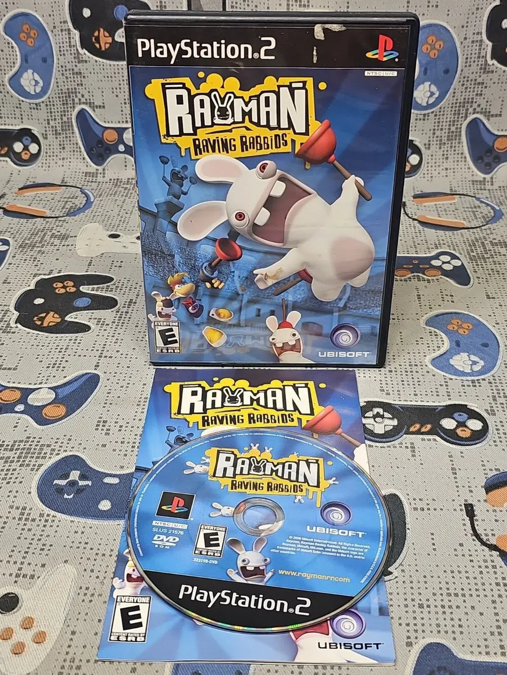 Rayman Raving Rabbids (Sony PlayStation 2, 2006), CIB CLEANED & TESTED CIB